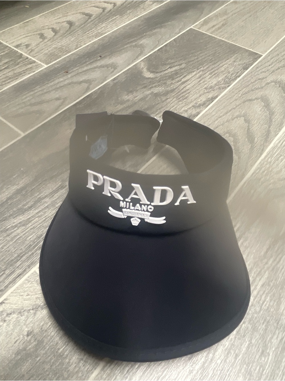 Prada Black Logo Visor - Picture 11 of 12